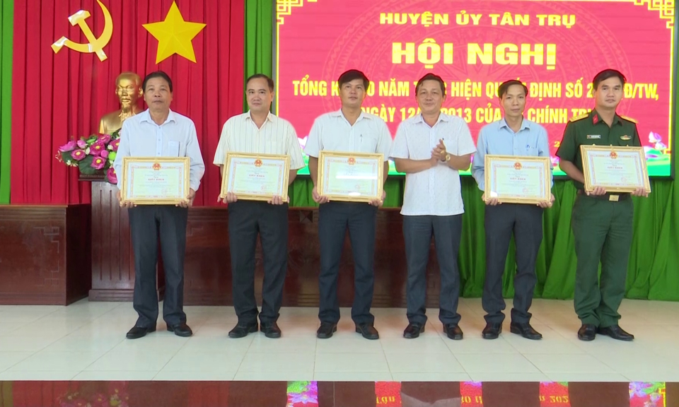 Tân Trụ tổng kết 10 năm thực hiện Quyết định số 218 của Bộ Chính trị Khóa XI