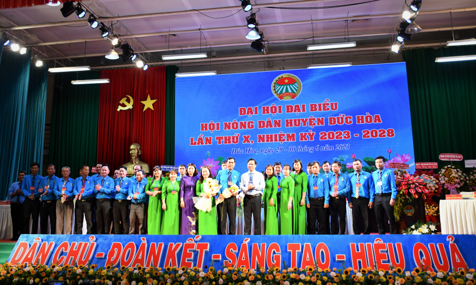 Đức Hòa tổ chức thành công Đại hội đại biểu Hội Nông dân huyện nhiệm kỳ 2023 - 2028