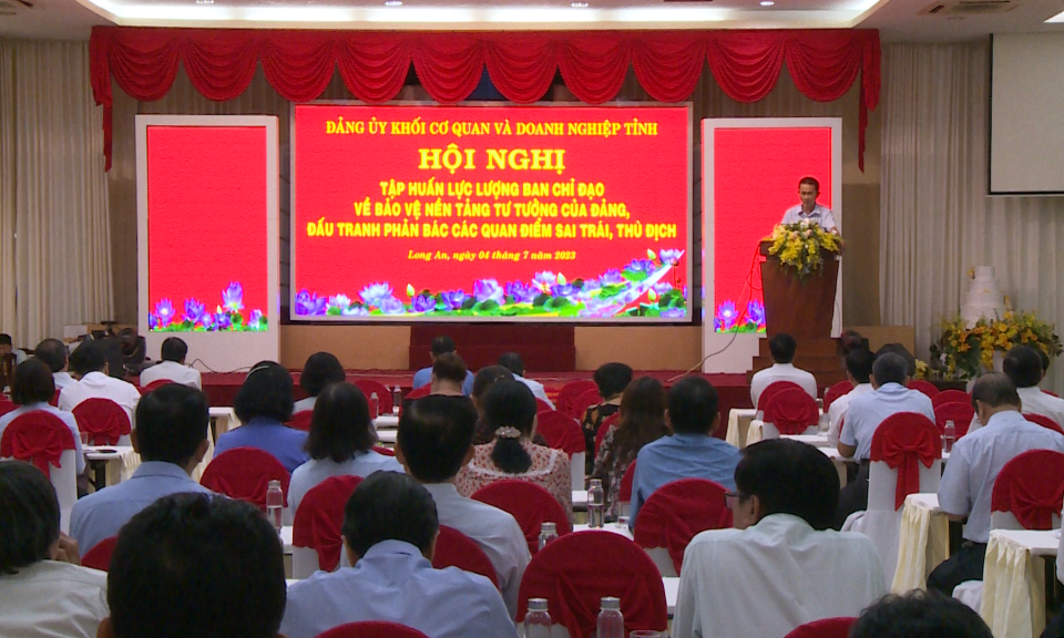 Hội nghị tập huấn bảo vệ nền tảng tư tưởng của Đảng, đấu tranh phản bác các quan điểm sai trái thù địch