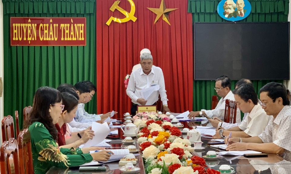 Châu Thành rà soát các chỉ tiêu phát triển thị trấn Tầm Vu đạt đô thị loại IV