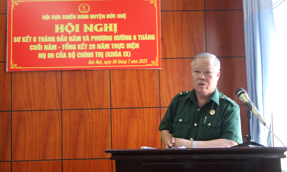 Đức Huệ tăng cường sự lãnh đạo của Đảng đối với công tác cựu chiến binh