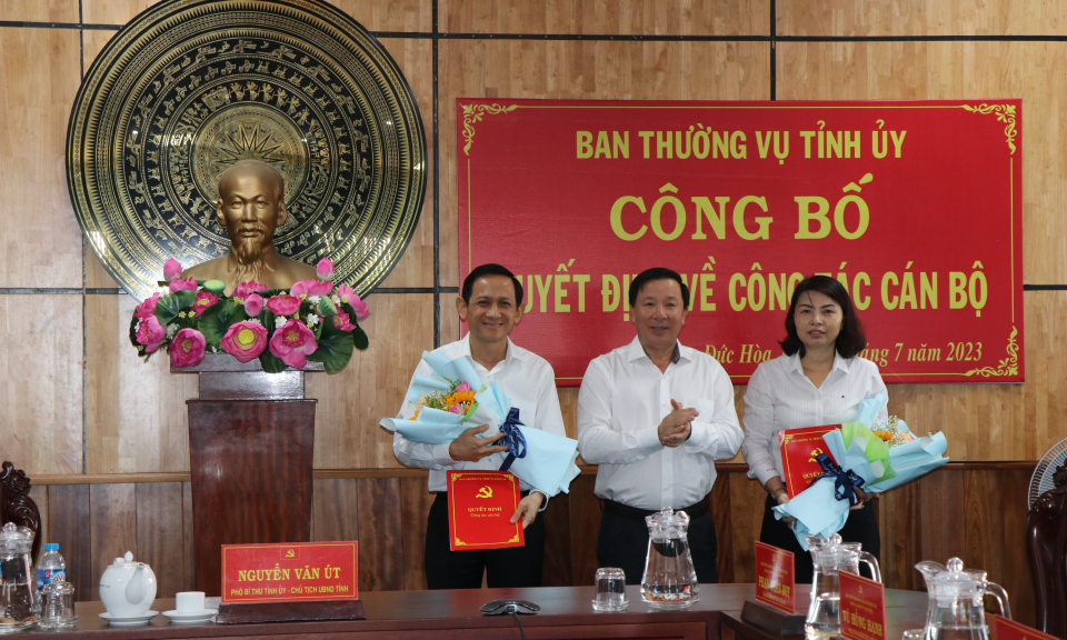 Bí thư Huyện ủy Đức Hòa - Phan Nhân Duy giữ chức Phó Trưởng Ban Tổ chức Tỉnh ủy Long An