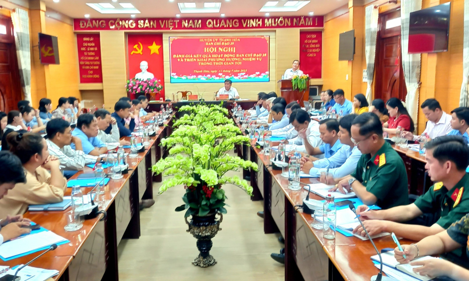 Thạnh Hóa đánh giá kết quả hoạt động Ban Chỉ đạo 35
