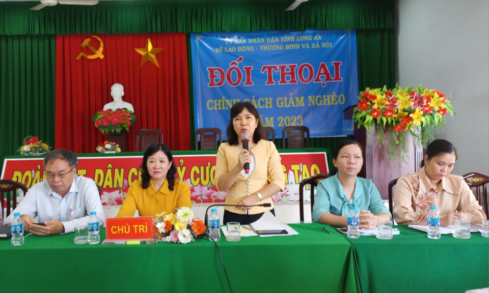 Sở Lao động, Thương binh và Xã hội tỉnh đối thoại về chính sách giảm nghèo