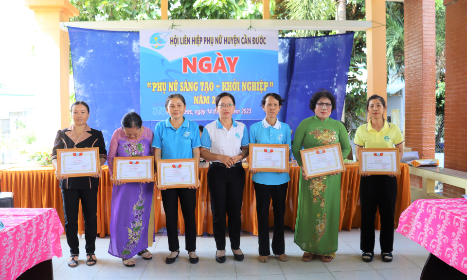 Hội LHPN huyện Cần Đước tổ chức Ngày “Phụ nữ sáng tạo - Khởi nghiệp” năm 2023