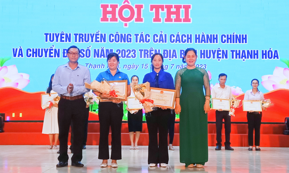 Thạnh Hóa tổ chức Hội thi Tuyên truyền công tác cải cách hành chính và chuyển đổi số