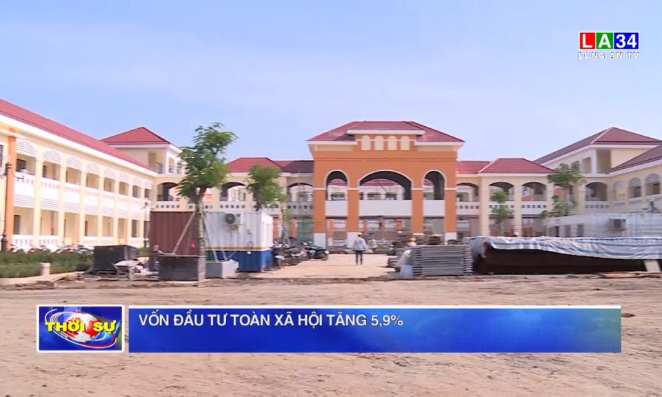 Vốn đầu tư toàn xã hội tăng 5,9%