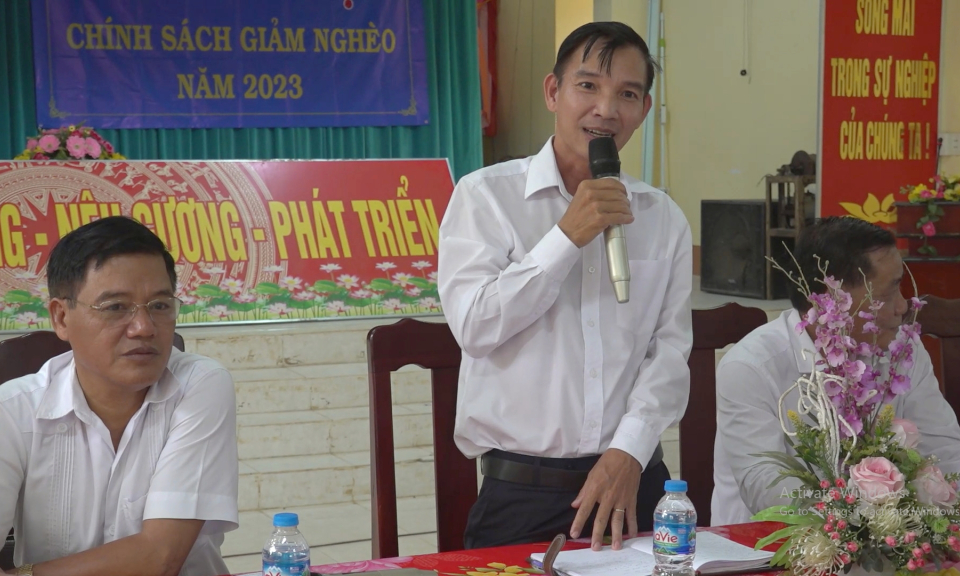 Sở Lao động - Thương binh và Xã hội đối thoại về chính sách giảm nghèo tại Tân Hưng