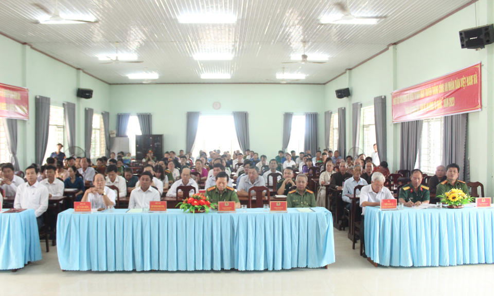 Đức Huệ tổ chức điểm “Ngày hội Toàn dân bảo vệ an ninh Tổ quốc” năm 2023 tại xã Bình Hòa Bắc