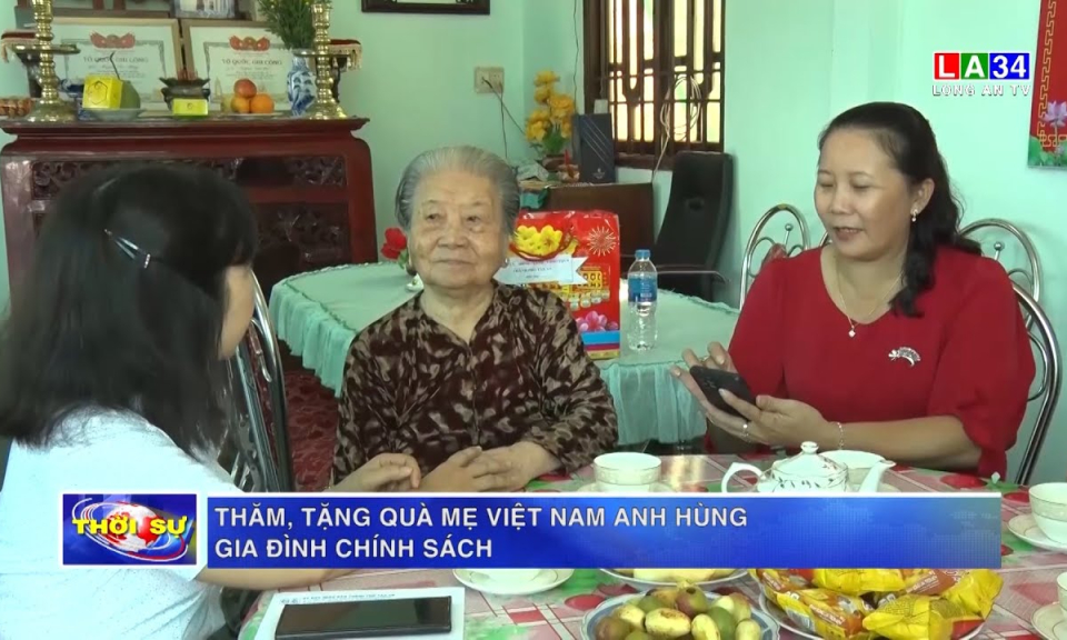 Thăm, tặng quà Mẹ Việt Nam anh hùng, gia đình chính sách