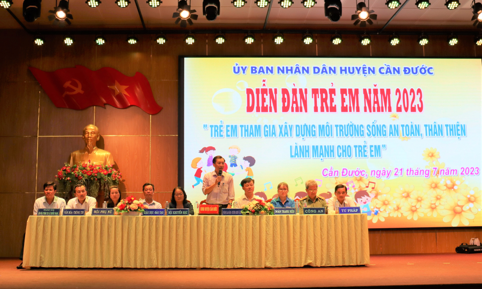 Cần Đước tổ chức Diễn đàn trẻ em năm 2023 