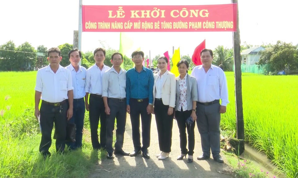 Tân Trụ khởi công nâng cấp mở rộng đường Phạm Công Thượng