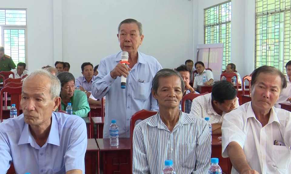 Tân Trụ: Đại biểu HĐND tỉnh tiếp xúc cử tri xã Nhựt Ninh, Bình Lãng