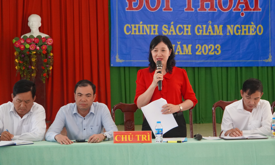 Đối thoại về Chính sách giảm nghèo tại xã Bình Hòa Trung