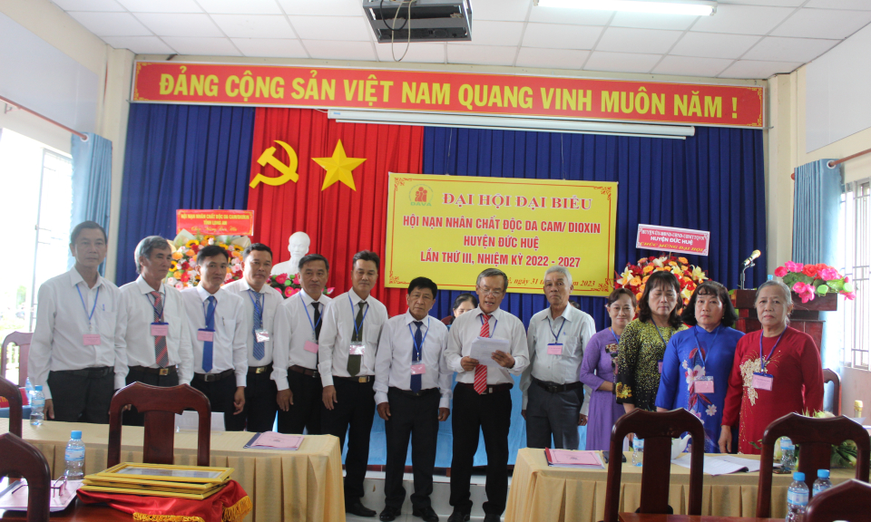 Đức Huệ: Đại hội Đại biểu Hội Nạn nhân chất độc da cam/Dioxin huyện nhiệm kỳ 2022 - 2027
