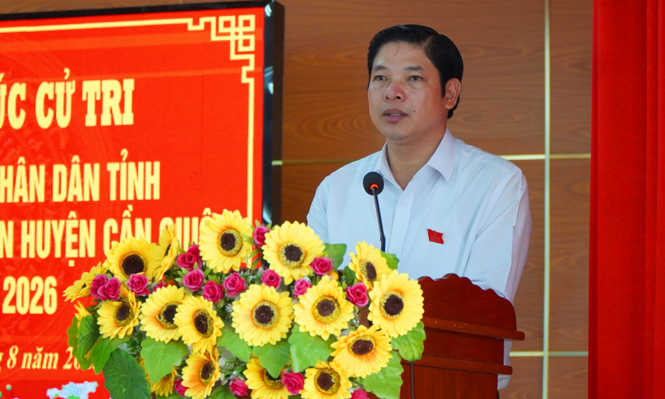 Đại biểu Hội đồng Nhân dân tỉnh Long An tiếp xúc cử tri các xã vùng thượng huyện Cần Giuộc