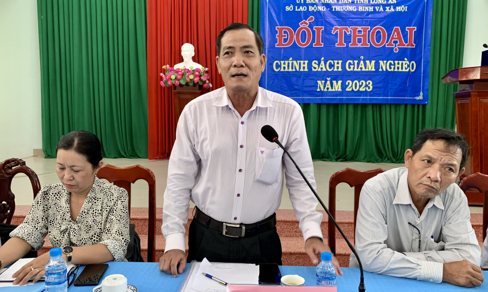 Sở Lao động Thương binh và Xã hội đối thoại về chính sách giảm nghèo tại xã Thanh Phú Long, huyện Châu Thành