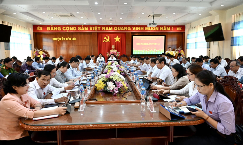  Hội nghị Huyện ủy Bến Lức lần thứ 13, khóa XII