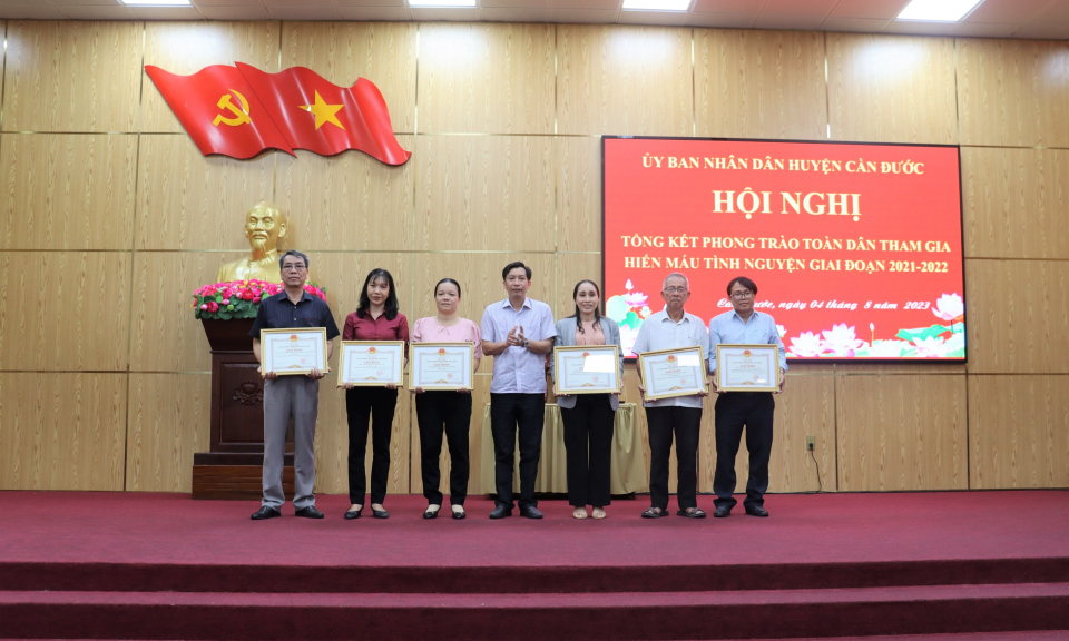 Cần Đước tổng kết phong trào toàn dân tham gia hiến máu tình nguyện giai đoạn 2021 - 2022