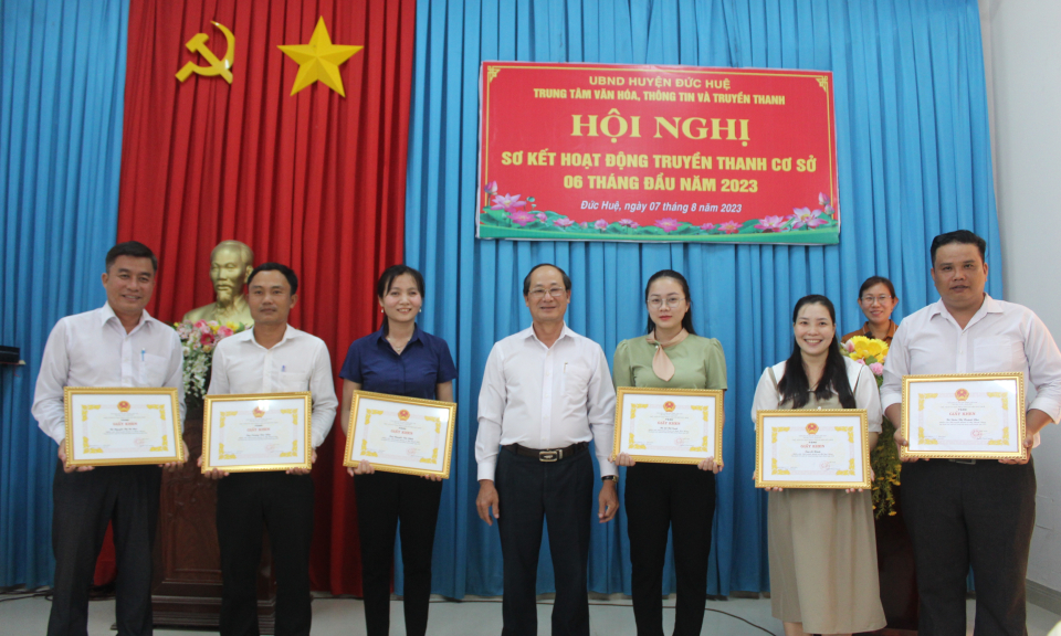 Đức Huệ sơ kết hoạt động truyền thanh cơ sở 06 tháng đầu năm 2023