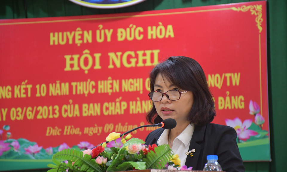 Đức Hòa tổng kết 10 năm thực hiện Nghị quyết số 25-NQ/TW