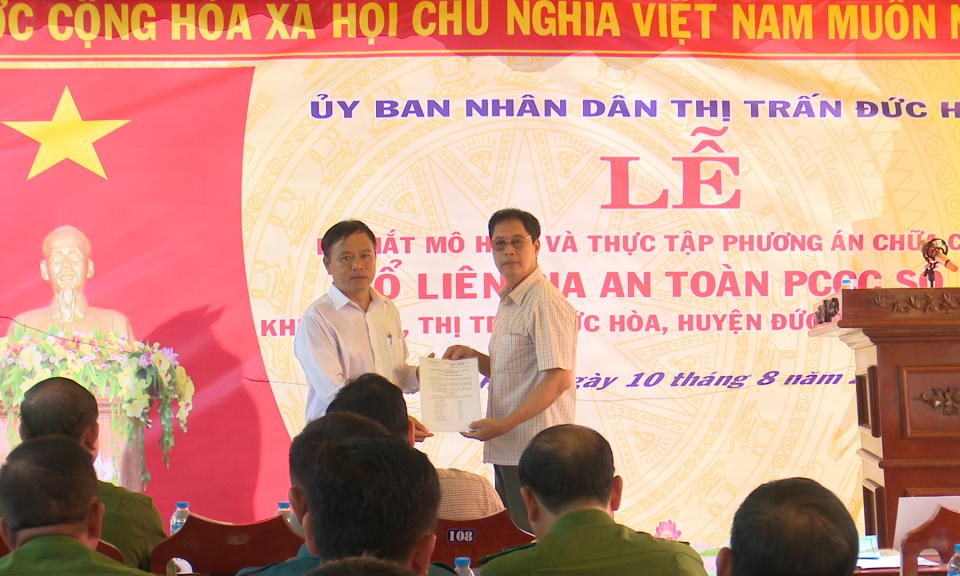 Đức Hòa mô hình Tổ liên gia an toàn phòng cháy chữa cháy