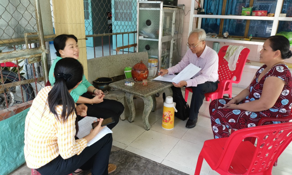 Ngân hàng Chính sách xã hội tỉnh kiểm tra hoạt động chi nhánh Châu Thành