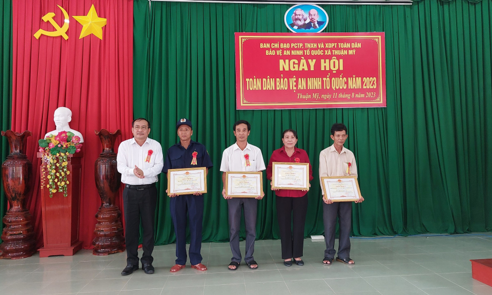 Huyện Châu Thành chọn Xã Thuận Mỹ tổ chức Ngày hội toàn dân bảo vệ an ninh Tổ quốc năm 2023