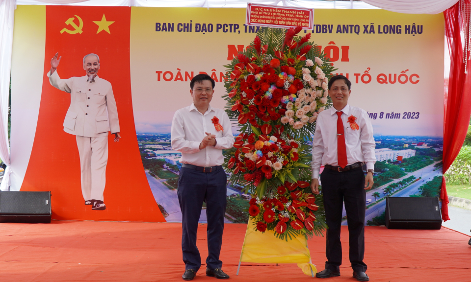Huyện Cần Giuộc tổ chức Ngày hội Toàn dân bảo vệ an ninh Tổ quốc