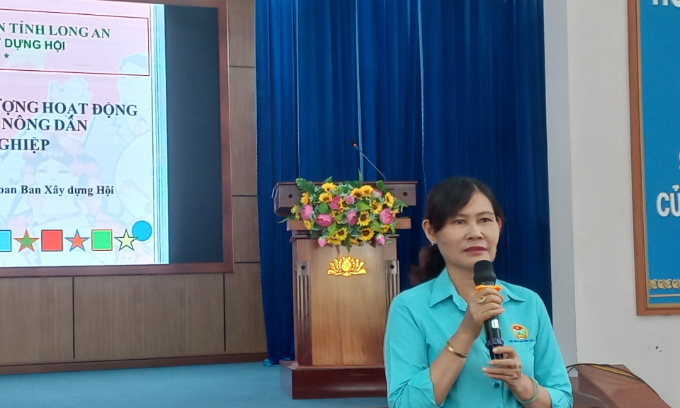 Hội Nông dân thành phố Tân An tập huấn các hoạt dộng nâng cao chất lượng hoạt động