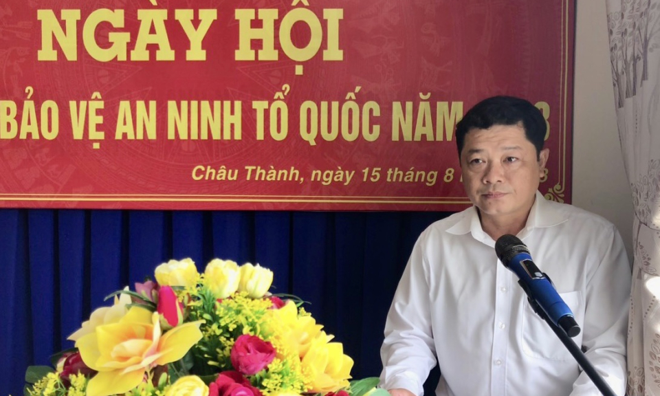 Bảo hiểm xã hội huyện Châu Thành tổ chức Ngày hội Toàn dân bảo vệ ANTQ khối cơ quan