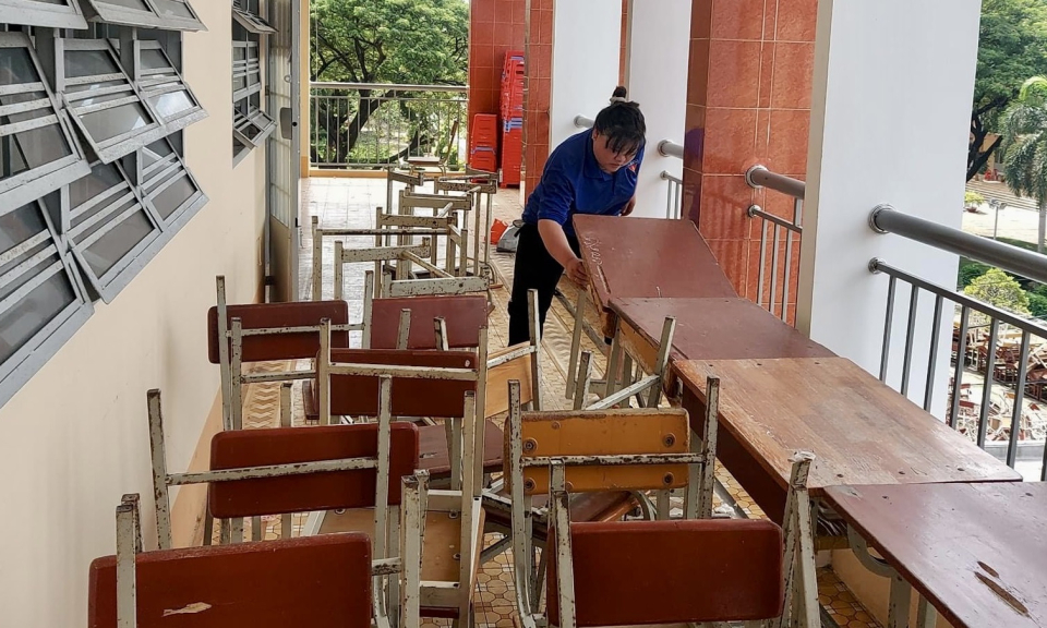 Bến Lức sẵn sàng trường, lớp cho năm học mới
