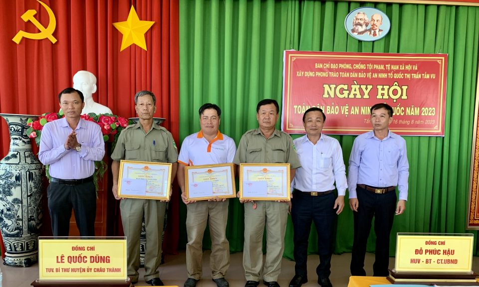 Châu Thành: Các địa phương tổ chức Ngày hội Toàn dân bảo vệ An ninh Tổ quốc