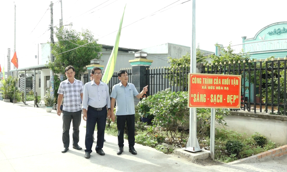 Đức Hòa Hạ: Khánh thành và đưa vào sử dụng đường giao thông nông thôn