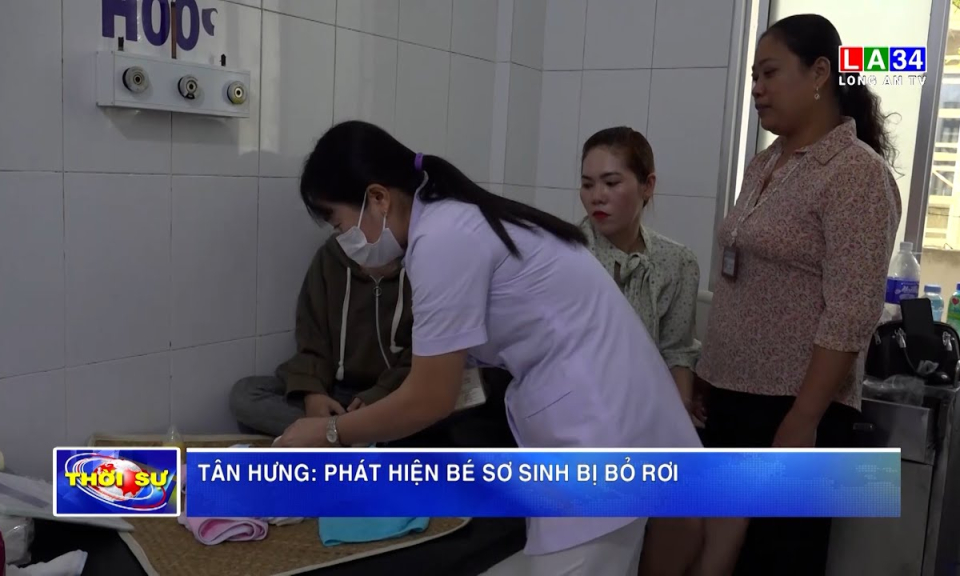 Tân Hưng: Phát hiện bé sơ sinh bị bỏ rơi 