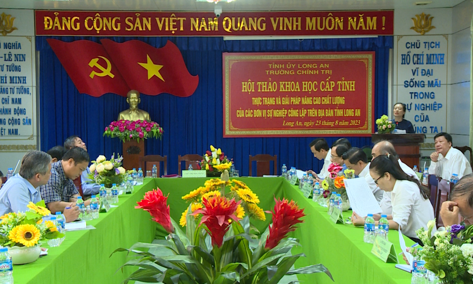 Nâng cao chất lượng, hiệu quả hoạt động các đơn vị sự nghiệp công lập