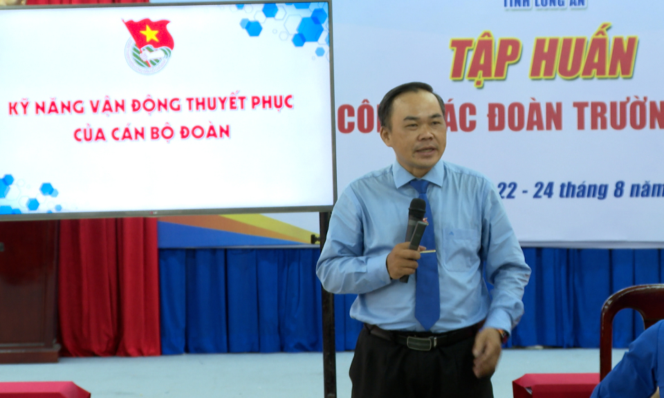 Tỉnh đoàn tổ chức Lớp tập huấn nghiệp vụ công tác Đoàn trường học năm 2023