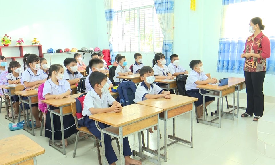 Tân Trụ hơn 6.800 học sinh mâm non, tiểu học bước vào năm học 2023-2024