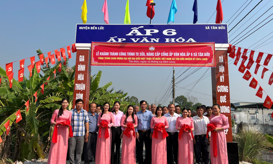 Bến Lức thực hiện 15 công trình chào mừng Đại hội MTTQ các cấp