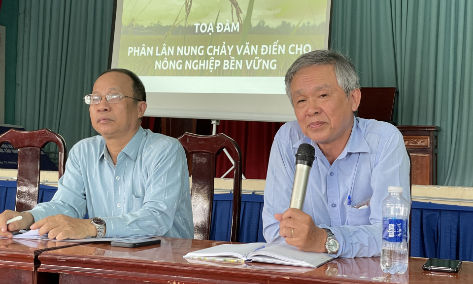 Tọa đàm “Phân lân nung chảy Văn Điển cho nông nghiệp bền vững” tại Tân Hưng