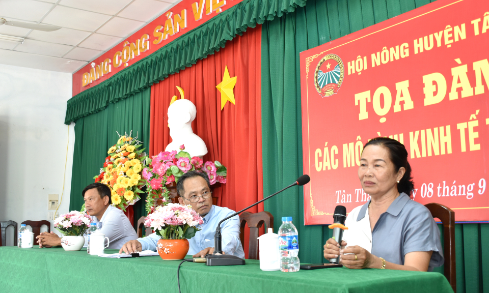 Tân Thanh tọa đàm các mô hình kinh tế tiêu biểu