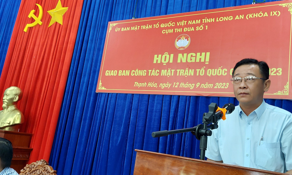 UB.MTTQ Việt Nam tỉnh giao ban công tác quý III năm 2023 