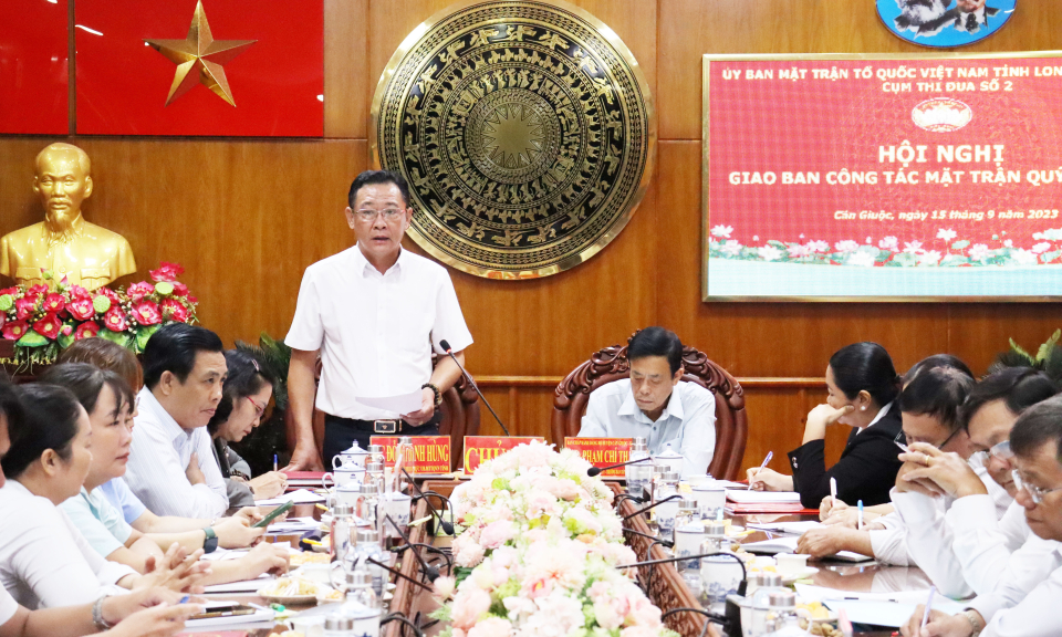 Ủy ban Mặt trận Tổ quốc Việt Nam tỉnh giao ban quý III năm 2023