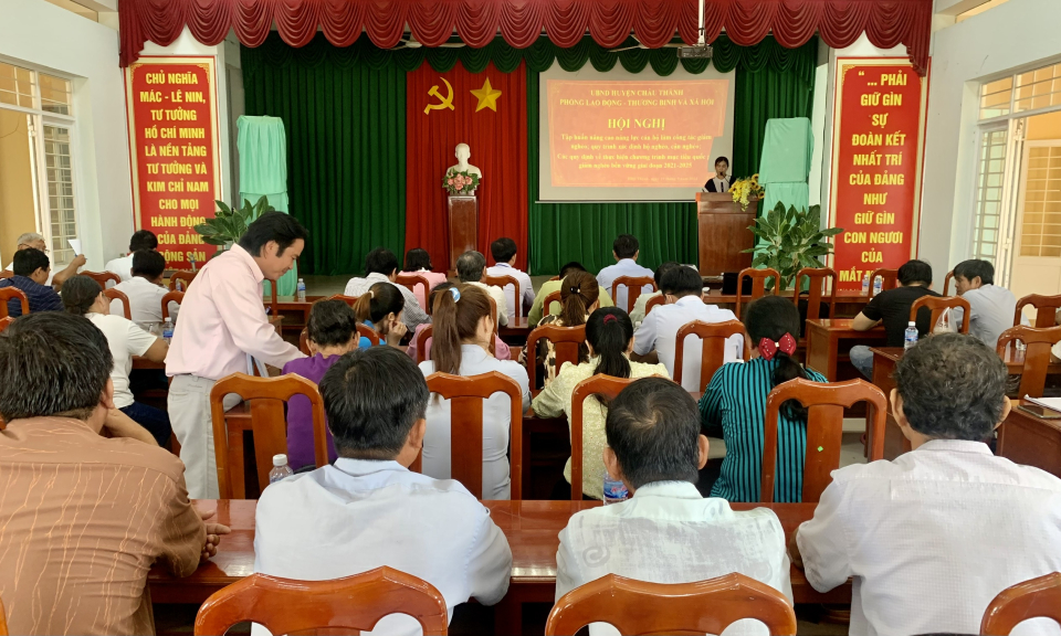 Châu Thành tập huấn thực hiện các dự án giảm nghèo