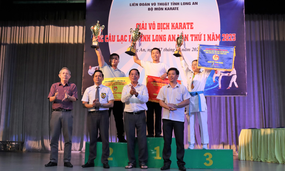 Liên đoàn Võ thuật tỉnh Long An tổ chức thành công giải vô địch Karate lần thứ I năm 2023
