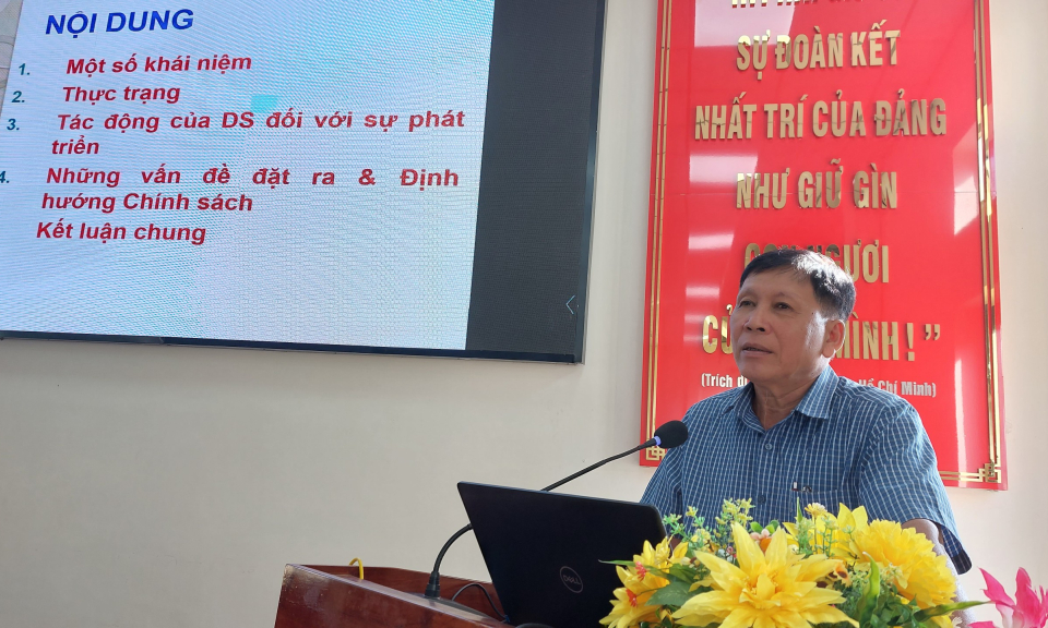 Huyện Châu Thành tập huấn chương trình dân số
