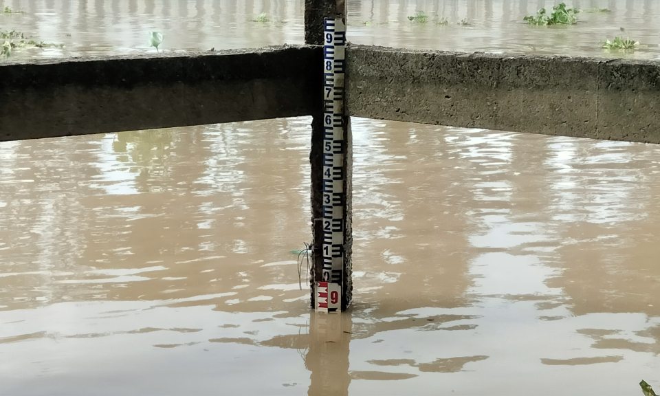 Tân Hưng: Mực nước lũ hiện thấp hơn cùng kỳ 29 cm