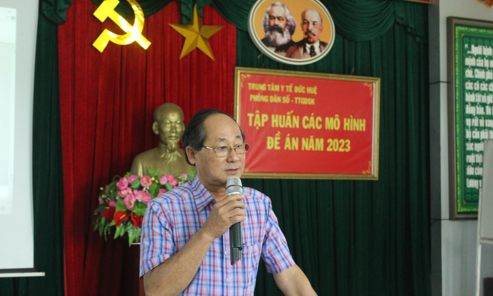 Đức Huệ tập huấn cho đội ngũ quản lý các cấp trong công tác Dân số