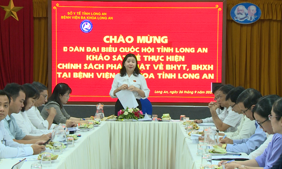 Khảo sát việc thực hiện chính sách pháp luật về BHYT, BHXH tại Bệnh viện Đa khoa Long An