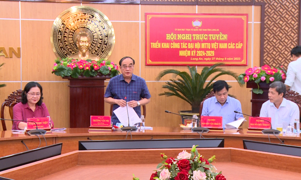 Triển khai công tác Đại hội MTTQ Việt Nam các cấp nhiệm kỳ 2024-2029
